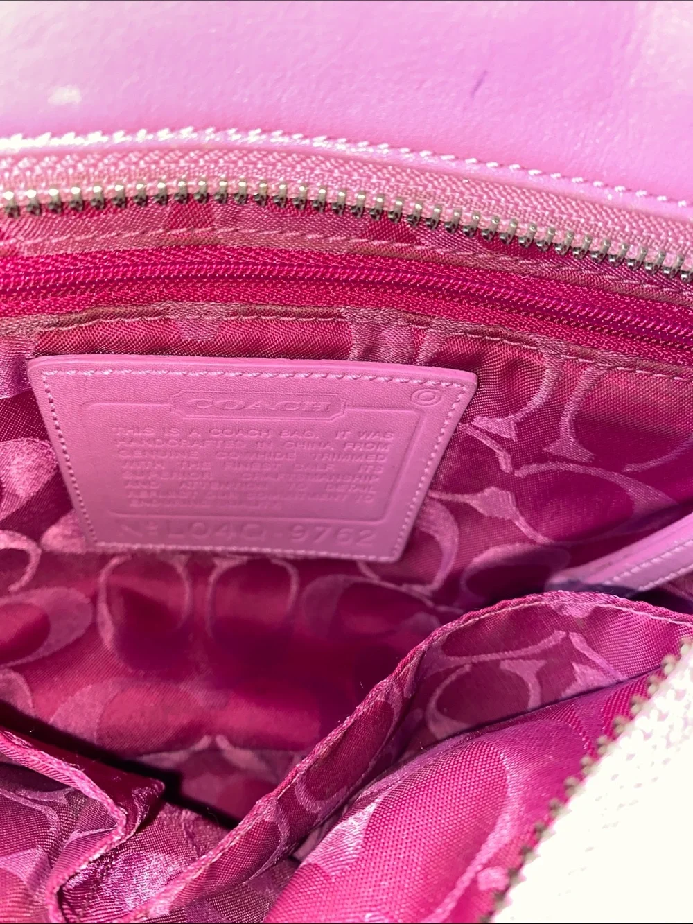Coach leather tote